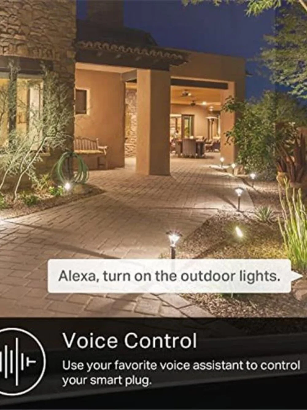Outdoor Smart Plug,Smart Home Wi-Fi Outlet with 2Sockets,IP64 Weather Resistance